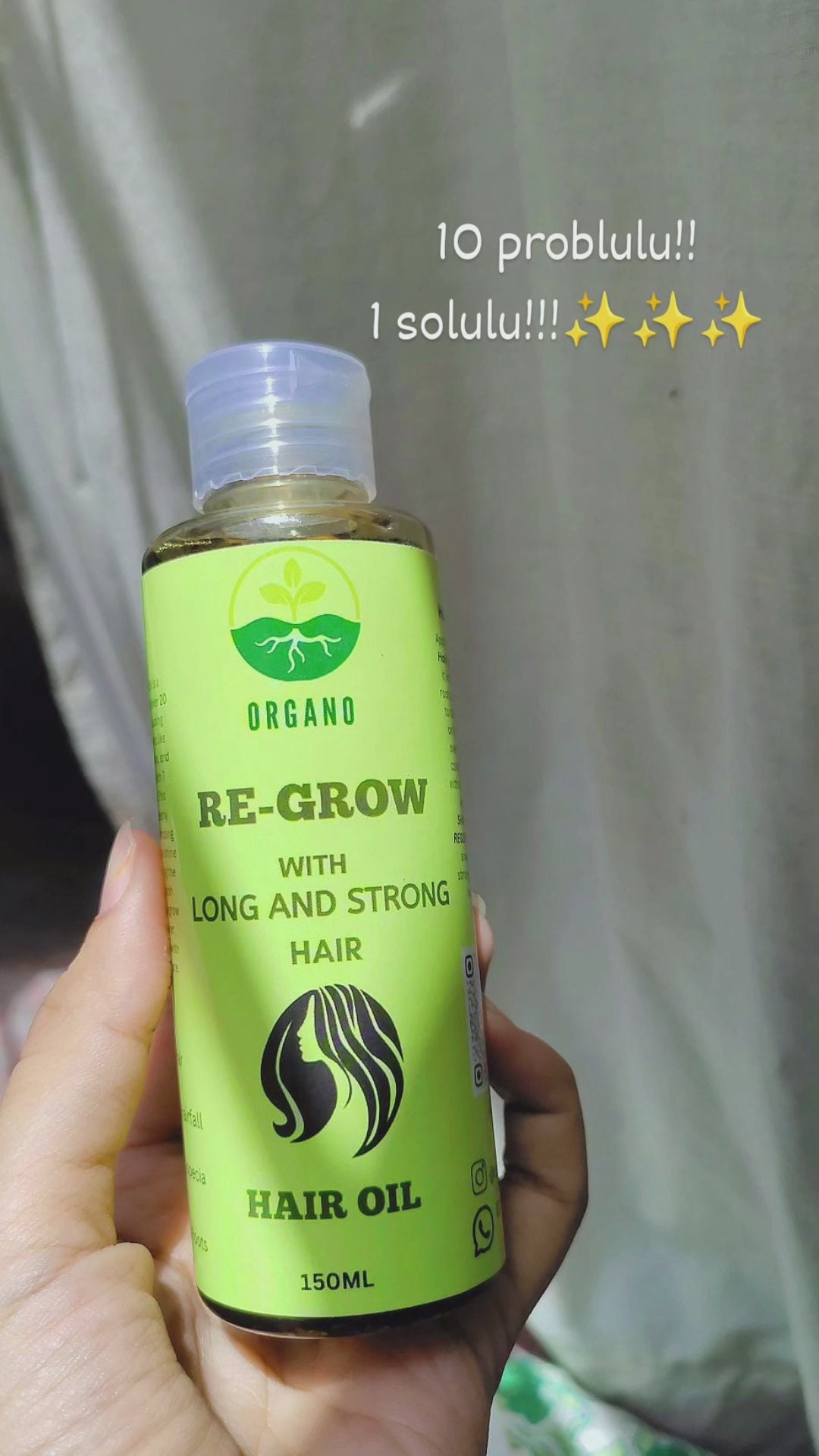 Regrow Hair Oil – Herbal Elixir for Stronger, Thicker Hair